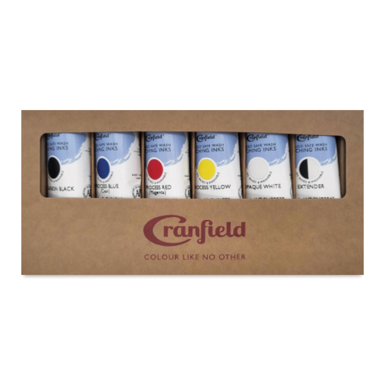 Cranfield Caligo Safe Wash Etching Inks - Set of 6, 75 ml Tubes